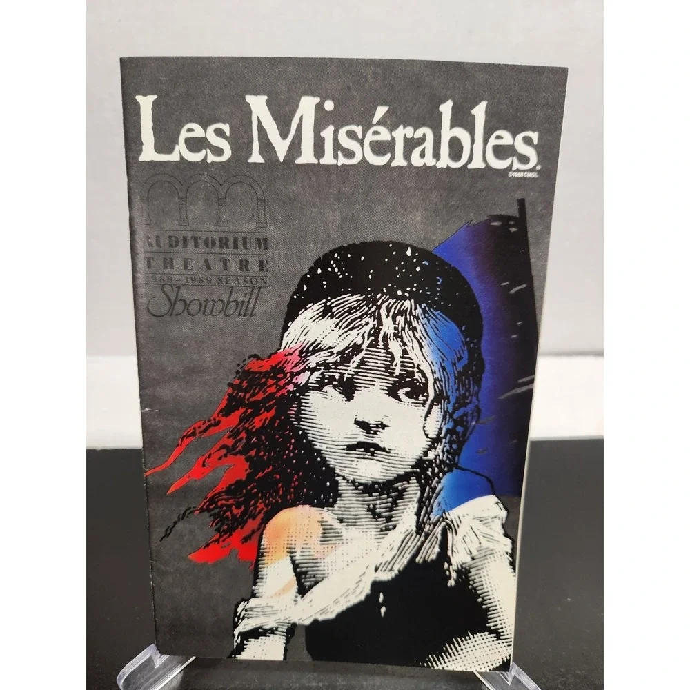 Vintage Les Misérables Showbill Auditorium Theatre 1988-1989 Season March